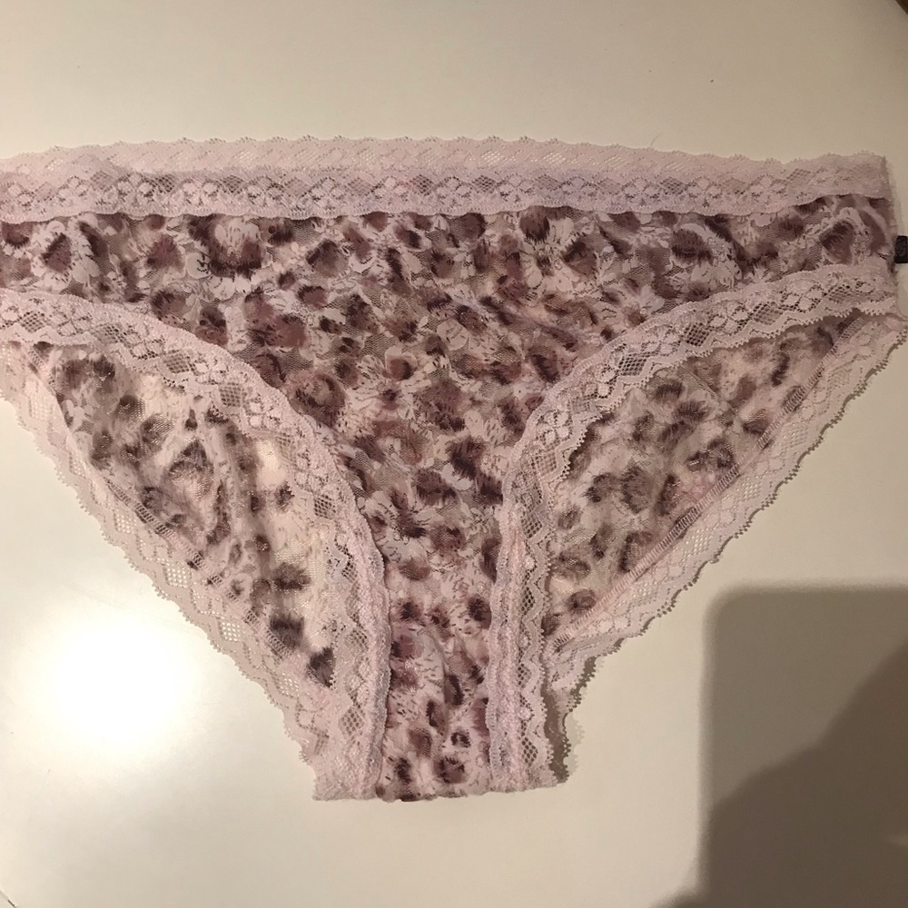 La Vie En Rose Pink and Tan Panties Classic Bikini Style​